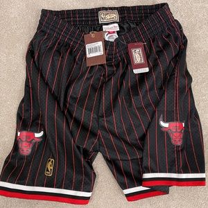 Brand new Mitchell and Ness XL Chicago Bulls pinstripe shorts  with tags